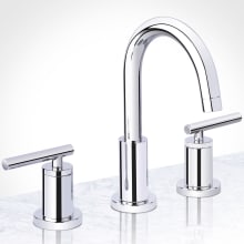 Mia Widespread Bathroom Faucet - Includes Brass Push-Pop Drain Assembly