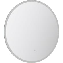 36" W x 36" H Circular Frameless Wall Mounted Mirror with Color Temperature Adjustable LED Lighting and Anti-fog Feature
