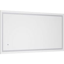 48" W x 24" H Rectangular Frameless Wall Mounted Mirror with Color Temperature Adjustable LED Lighting and Anti-fog Feature