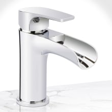 Cascade Single Hole Bathroom Faucet - Includes Push-Pop Drain Assembly and Optional Deck Plate