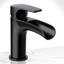 Cascade Single Hole Bathroom Faucet - Includes Push-Pop Drain Assembly and Optional Deck Plate