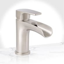 Cascade Single Hole Bathroom Faucet - Includes Push-Pop Drain Assembly and Optional Deck Plate