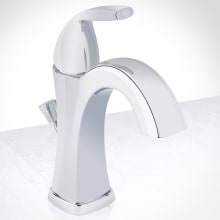 Elysa-V Single Hole Bathroom Faucet - Includes Brass Pop-Up Drain Assembly and Optional Deck Plate