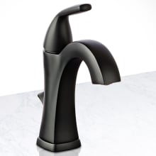 Elysa-V Single Hole Bathroom Faucet - Includes Brass Pop-Up Drain Assembly and Optional Deck Plate