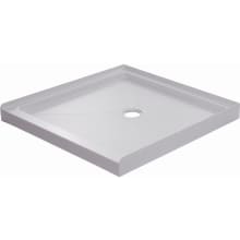 36" x 36" Square Shower Base with Single Threshold and Center Drain