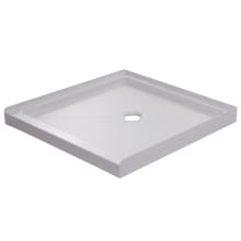 48" x 48" Square Shower Base with Single Threshold and Center Drain