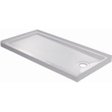 60" x 30" Rectangular Shower Base with Single Threshold and Right Drain