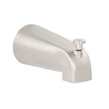 Slip-Fit Tub Spout with Integrated Shower Diverter
