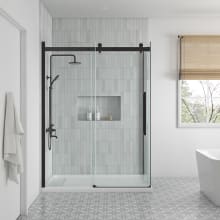 Bel Soft-Close 81-1/2" High x 60" Wide x 32" Deep Sliding Frameless Shower Enclosure with Clear Glass