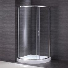 78" High x 34" Wide Framed Shower Door Enclosure for Corner Installations - Acrylic Shower Base Included