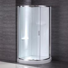 78" High x 34" Wide Framed Shower Door Enclosure for Corner Installations - Acrylic Shower Base and Shower Walls Included