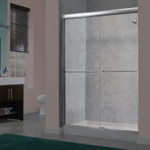 Glide 72" High x 48" Wide Sliding Framed Shower Door with 1/4" Clear Glass