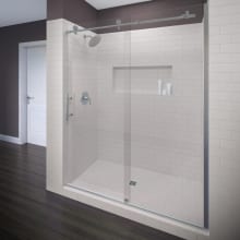 76" High x 47" Wide Sliding Frameless Shower Door with Clear Glass