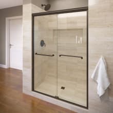 Forever 65-1/2" High x 48"-52" Wide Sliding Framed Shower Door with Clear Glass