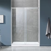 Ivy 78-3/4" High x 60" Wide Bypass Framed Shower Door with Clear, Tempered Glass