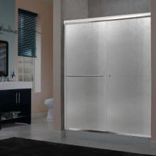 Glide 72" High x 60" Wide Sliding Framed Shower Door with 1/4" Pattern Glass