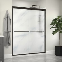 Glide 72" High x 60" Wide Sliding Framed Shower Door with 1/4" Pattern Glass