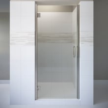 Sway 72" High x 34" Wide Hinged Frameless Shower Door with Clear Glass