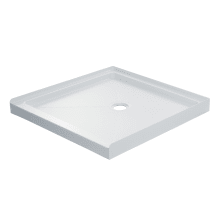35-7/8" x 35-7/8" Shower Base with Single Threshold and Center Drain