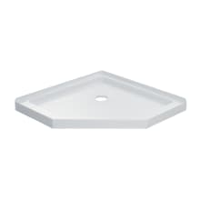 35-1/4" x 35-1/4" Shower Base with Triple Threshold and Center Drain
