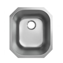 21" x 18" Undermount Single Basin Stainless Steel Kitchen / Bar Sink