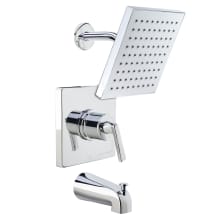 Elysa Tub and Shower Trim Package with Single Function Rain Shower Head