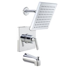 Elysa Tub and Shower Trim Package with Single Function Rain Shower Head - Eco Friendly