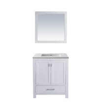 Wilson 30" Free Standing Single Basin Vanity Set with Cabinet and Solid Surface Vanity Top