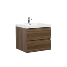 Aurora 30" Wall Mounted Single Basin Vanity Set with Cabinet and Acrylic Vanity Top