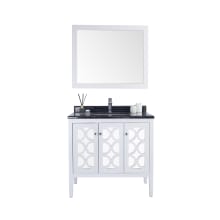 Mediterraneo 36" Free Standing Single Basin Vanity Set with Cabinet and Marble Vanity Top
