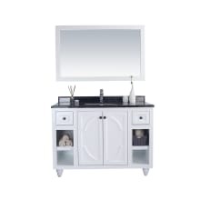 Odyssey 48" Free Standing Single Basin Vanity Set with Cabinet and Marble Vanity Top