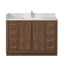 Jakarta 48" Free Standing Single Basin Vanity Set with Cabinet and Quartz Vanity Top