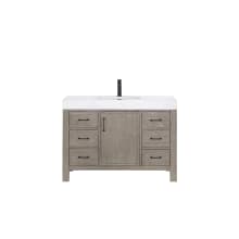 León 48" Free Standing Single Basin Vanity Set with Cabinet and Stone Composite Vanity Top