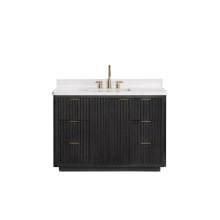 Cádiz 48" Free Standing Single Basin Vanity Set with Cabinet and Stone Composite Vanity Top