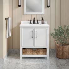 Marlen 30" Free Standing Single Basin Vanity Set with Cabinet and Ceramic Vanity Top