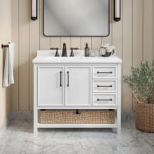 Marlen 42" Free Standing Single Basin Vanity Set with Cabinet and Ceramic Vanity Top