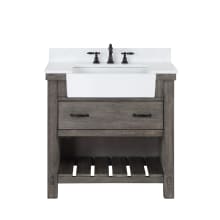 Villareal 36" Free Standing Single Basin Vanity Set with Cabinet and Stone Composite Vanity Top