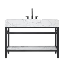 Ecija 48" Free Standing Single Basin Vanity Set with Cabinet and Stone Composite Vanity Top