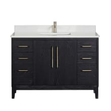 Gara 48" Free Standing Single Basin Vanity Set with Cabinet and Composite Stone Vanity Top