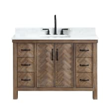 Javier 48" Free Standing Single Basin Vanity Set with Cabinet and Composite Stone Vanity Top