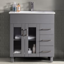 Nuovo 32" Free Standing Vanity with Vanity Top and Undermount Sink