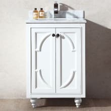 Spazio 24" Free Standing Vanity with Vanity Top and Undermount Sink