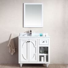 Spazio 36" Free Standing Vanity with Vanity Top and Undermount Sink