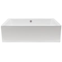 14-1/2" Rectangular Porcelain Vessel Bathroom Sink