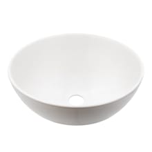12-5/8" Circular Porcelain Vessel Bathroom Sink