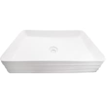 26-1/4" Rectangular Porcelain Vessel Bathroom Sink