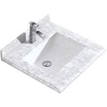 Forever 24" Marble Vanity Top with Backsplash