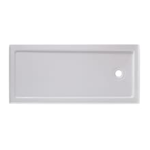 60" x 36" Rectangular Shower Base with Single Threshold and Right Drain