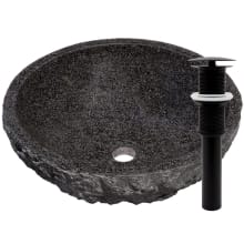 Circular 17" Granite Vessel Bathroom Sink