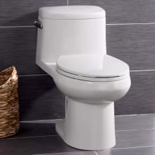Mia One-Piece High Efficiency Toilet with Elongated Chair Height Bowl - Includes Soft Close Seat and Wax Ring Kit